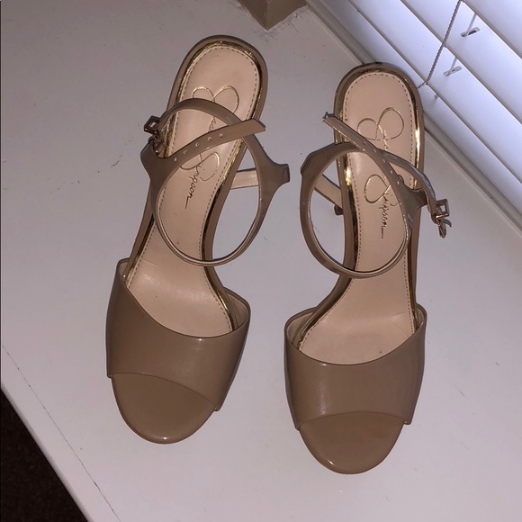 Jessica Simpson Shoes - Nude Jessica Simpson platform heels